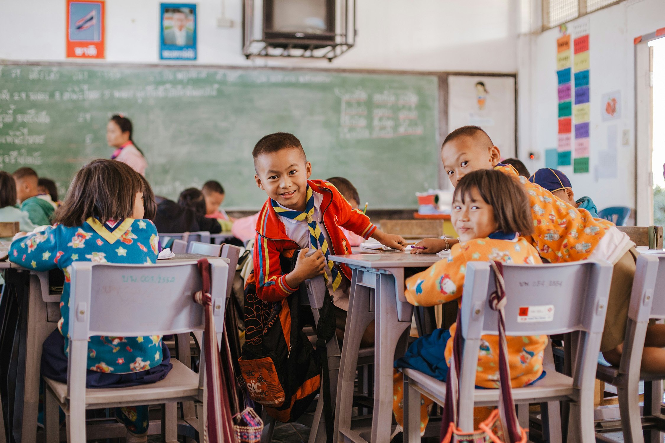Children in a classroom